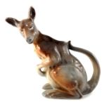 A Royal Bayreuth porcelain novelty creamer jug, in the form of a Kangaroo