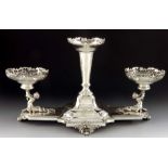 A large Edwardian silver centrepiece, Henry Wilkinson and Co., London 1910