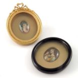 Leslie Johnson for Royal Doulton, two portrait plaques