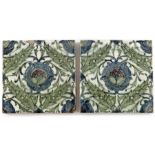 A pair of Arts and Crafts Persian style tiles, Candy and Co