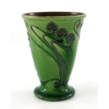 C H Brannam for Liberty and Co., an art pottery beaker vase