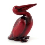 Leslie Harradine for Royal Doulton, a Flambe Pelican figure