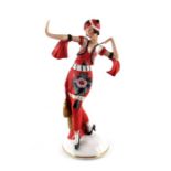 A Hertwig, Katzhutte Art Deco figure of a dancer