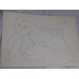 Henri Matisse (French, 1869-1954), reclining lady, D8, lithograph, signed in plate, unframed, H.