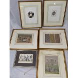 A group of six lithographs