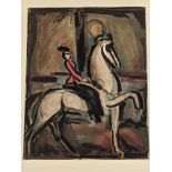 Georges Rouault (French, 1871-1958), Amazone, from: Cirque, aquatint, 1930, edition of 270,