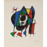 Joan Miro (Spanish, 1893-1983), Lithographs II: one plate (M.1041) (small one with triangle),