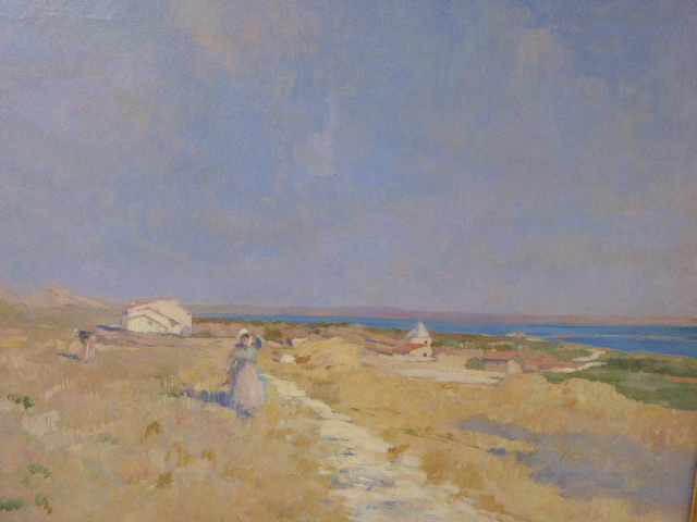 Raymond Allegre (1857-1933) Paysage de Camargue, oil on canvas, signed lower left, H.60cm, W.74cm,