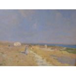 Raymond Allegre (1857-1933) Paysage de Camargue, oil on canvas, signed lower left, H.60cm, W.74cm,