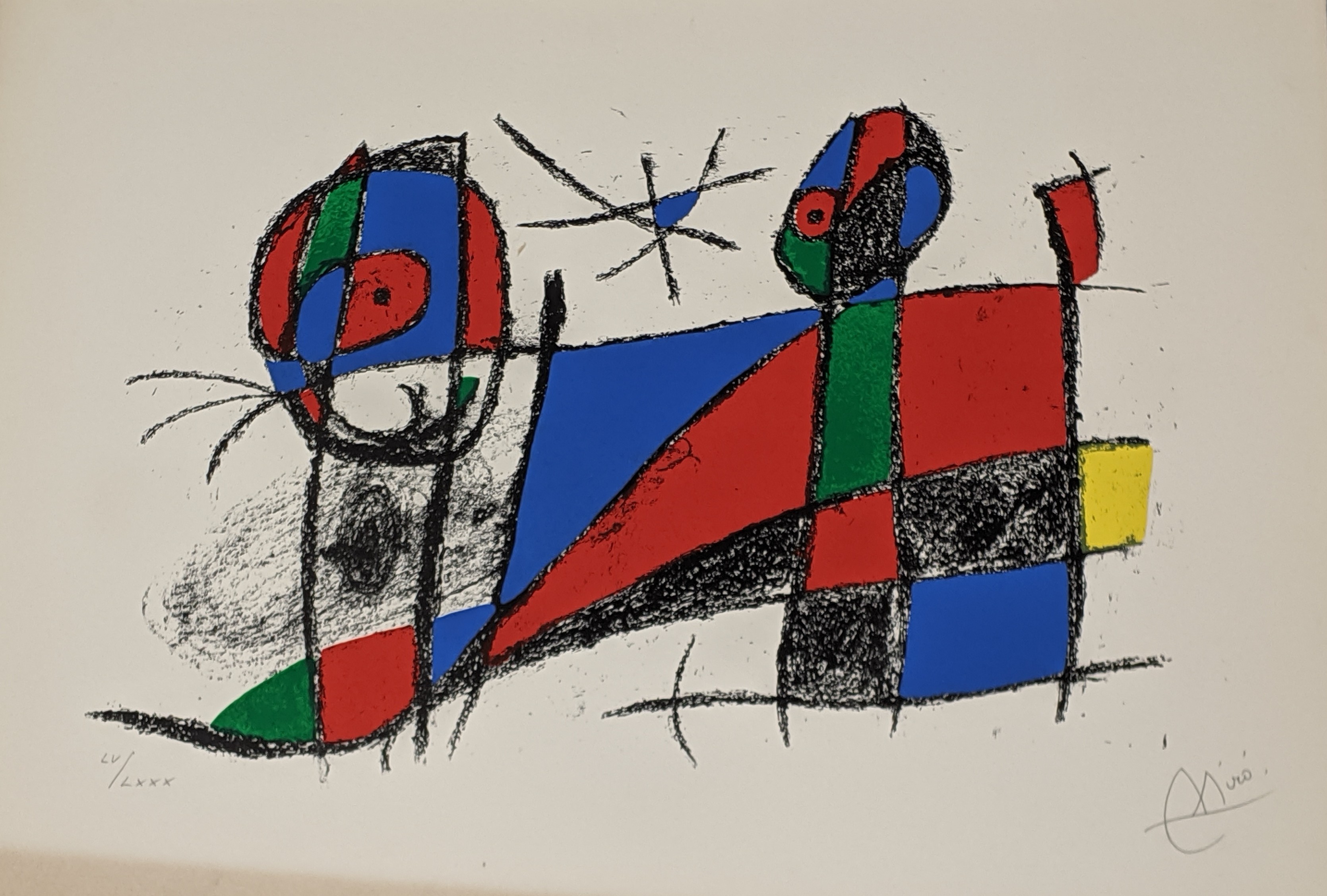 Joan Miró (Spanish, 1893-1983), Lithographs II (M. 1042), 1975, lithograph, signed in pencil,