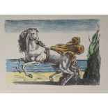 Giorgio de Chirico (Italian, 1888-1978), Cavallo con Manto, Seconda Versione (B.81) lithograph,