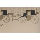 Pierre Bonnard (1867-1947), Coach and Horses, lithograph, H.31cm W.48.5cm Provenance: Redfern