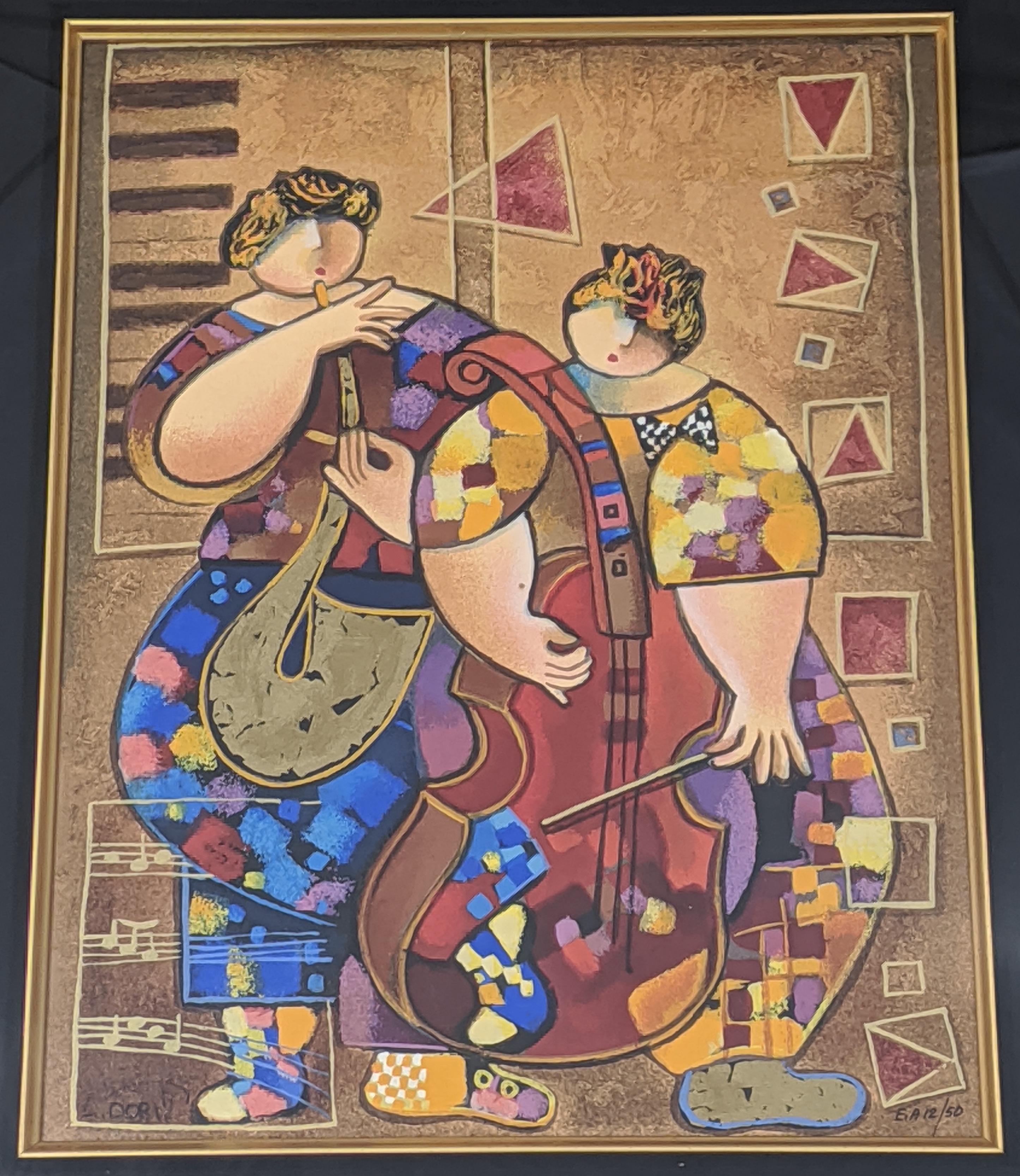 Dorit Levi (Israeli, b.1952), Staccato and Legato, serigraph, E.A. 12/50, signed, Judaica