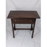 A 19th century mahogany single drawer table