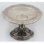 Christofle-Gallia silver plated Nouveau tazza, circa 1920s, H.15.8cm W.25cm