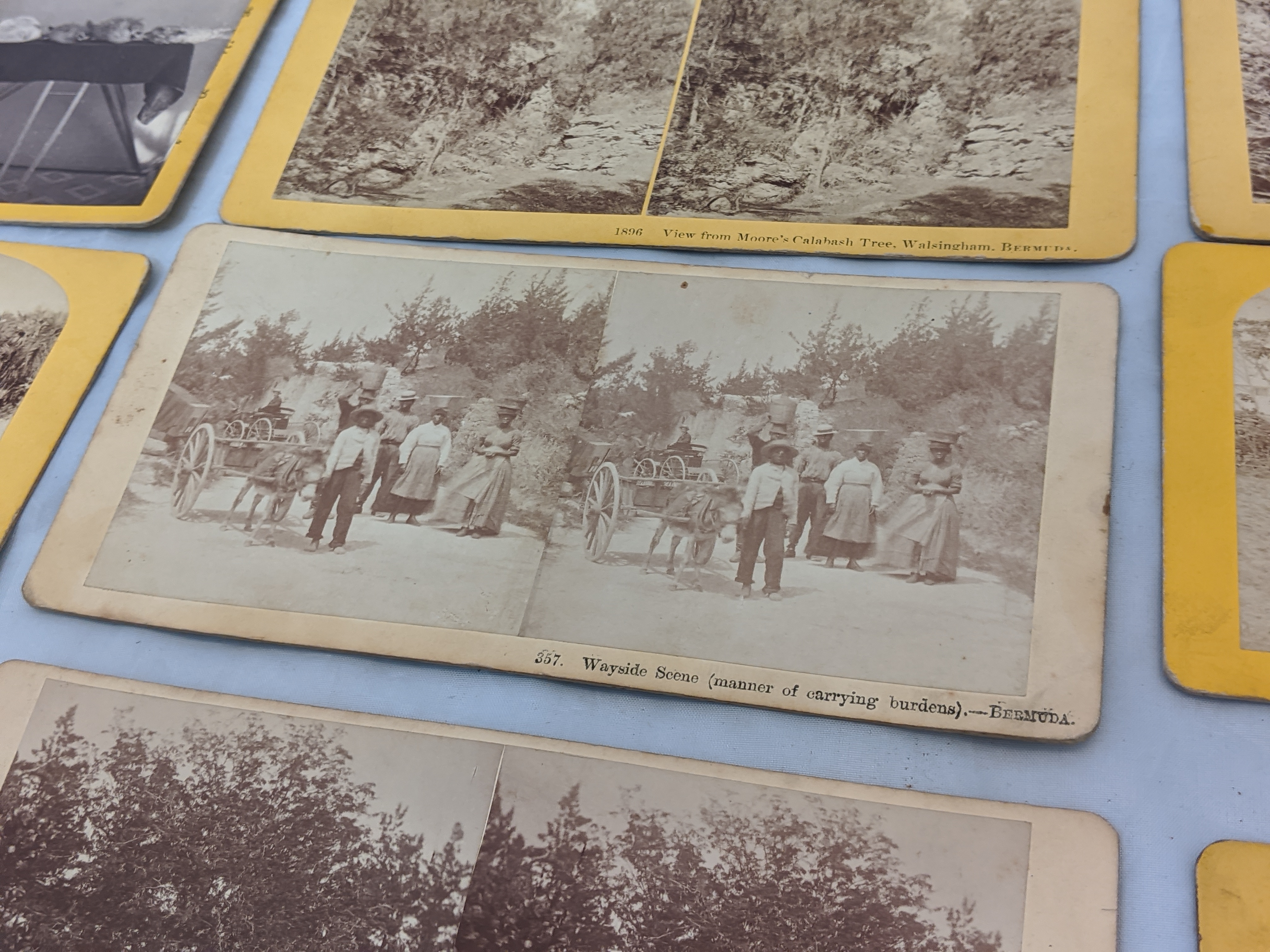 A collection of 49 stereocards of Bermuda, scenes include Hamilton, St.Georges, Ireland Island, - Image 4 of 10