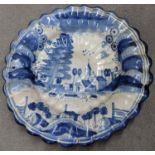 C19th Delft bowl D 26.5 cm