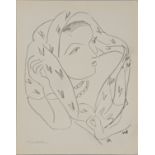 Henri Matisse (French, 1869-1954), Lady in Veil (L16), chromo lithograph, signed within the plate,