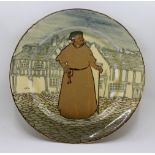 A rare Royal Doulton 1902-22 plate, designed by Noke, Docberry, extreme factory fault (warping and