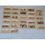 A set of stereocards, South African, Boer War scenes to include Lord Roberts; the Royal Munster