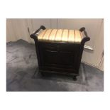 Piano Stool with side handles and one drawer for sheet music