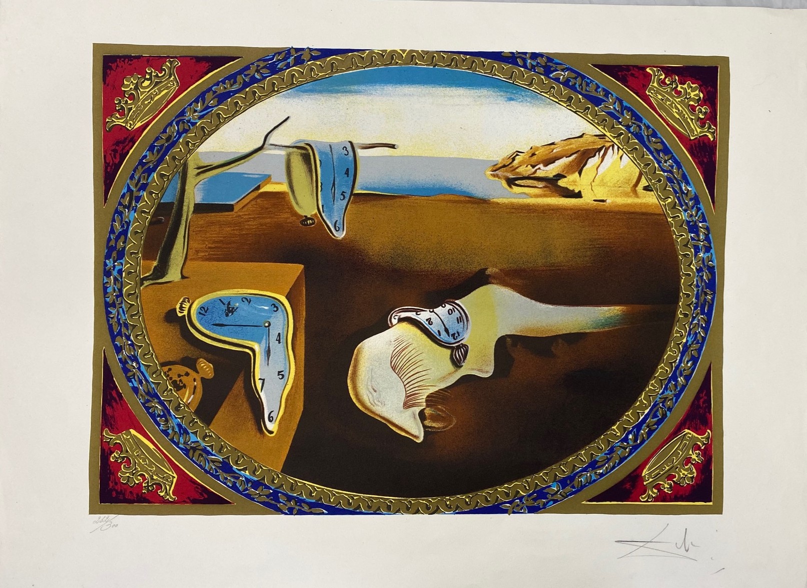 Salvador Dali (Spanish, 1904-1989), Persistence of Memory , 1970s, lithograph, signed in pencil,