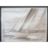 Ben Wood (Contemporary), Yachting, photographic print, signed in pen lower right margin and numbered