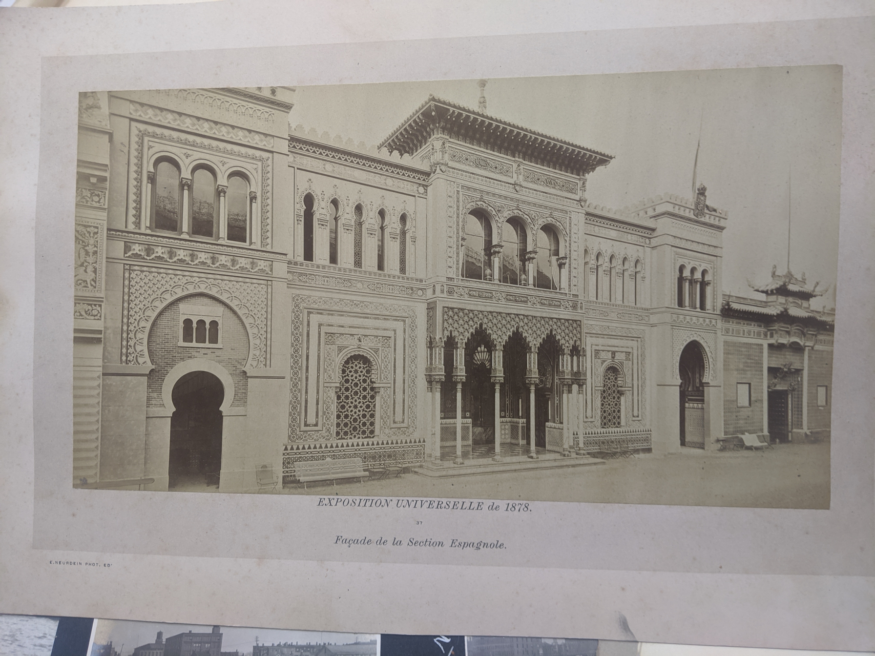 Etienne Neurdein (1832-1918), Exposition Universelle de 1878, Facade de la Section Espagnole, - Image 16 of 16