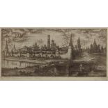 20th century Russian School, Moscow Kremlin, lithograph, signed in pencil lower right and dated