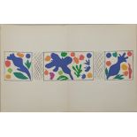 Henri Matisse (1869-1954), Coquelicots, lithograph, unsigned, H.12cm W.50cm full sheet H.35.5cm W.