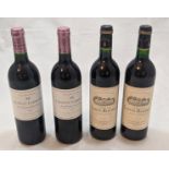 2 bottles of Chateau Lafon-Rochet 1995, Saint Estephe together with 2 bottles of Chateau Larmande