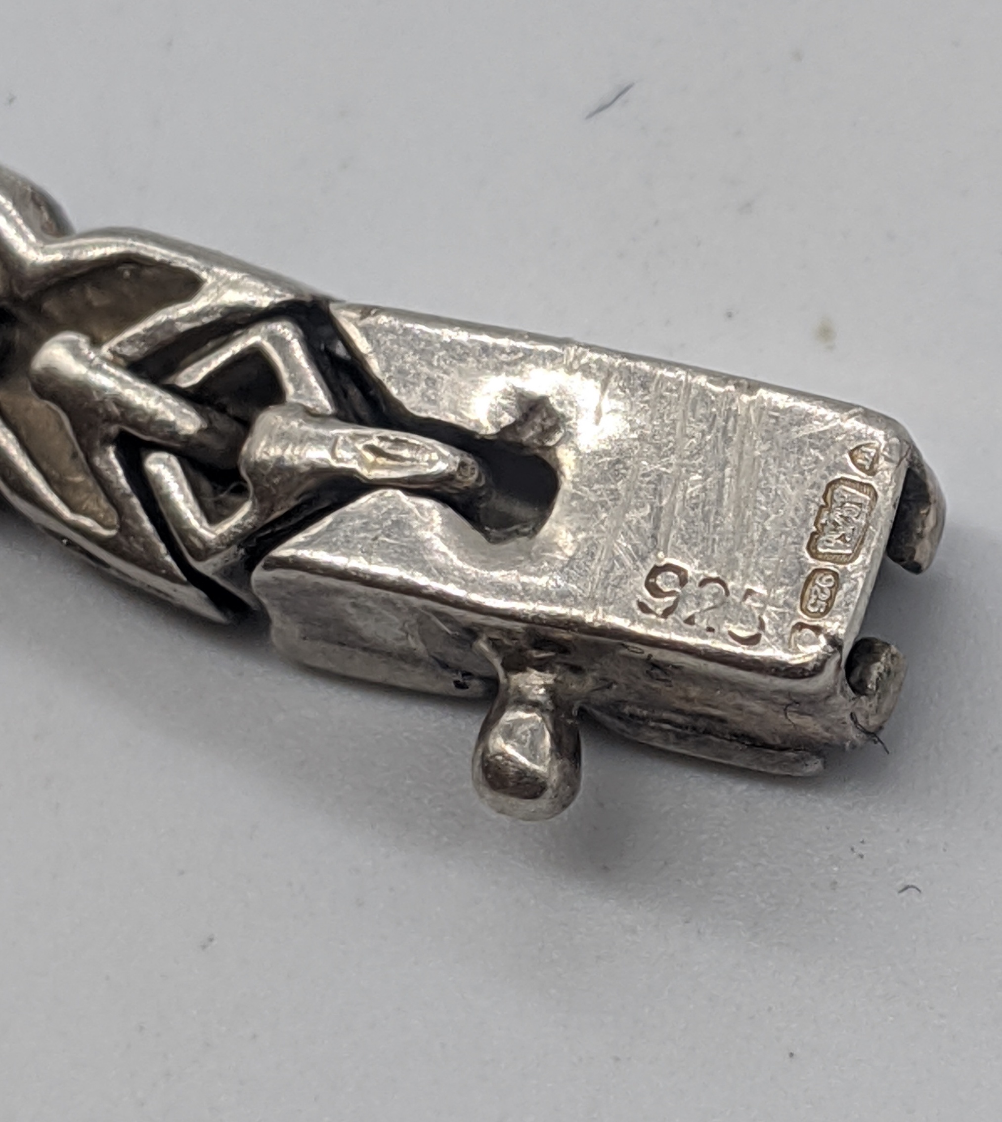 A silver Deco bracelet, stamped 925, L.19cm - Image 3 of 3