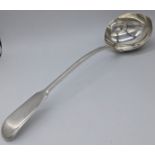 A Victorian silver ladle, hallmarked London, 1838, maker John and Henry Lias, 300g, L.33.5cm