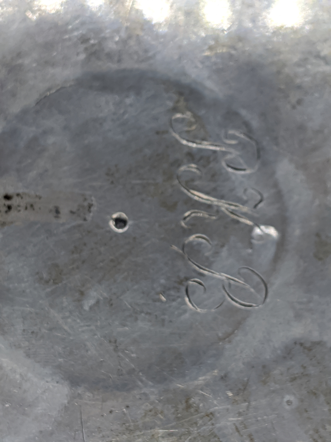 An early Maltese silver tazza, late 18th century, marks to the top, underside of top and to foot - Image 3 of 13