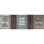 After William Willie, three military and royal gilt hightened prints, together with a framed set