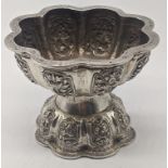 A Straits Chinese silver betel nut cup, Peranakan Singapore or Indonesia, 19th century H.5cm