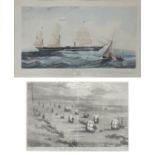 Henry Papprill (19th century American), View of the Steam Ship President, engraving, published by