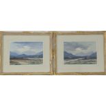 William F.Cooper (late 19th century Irish), a pair of Irish landscape scenes, watercolours, signed