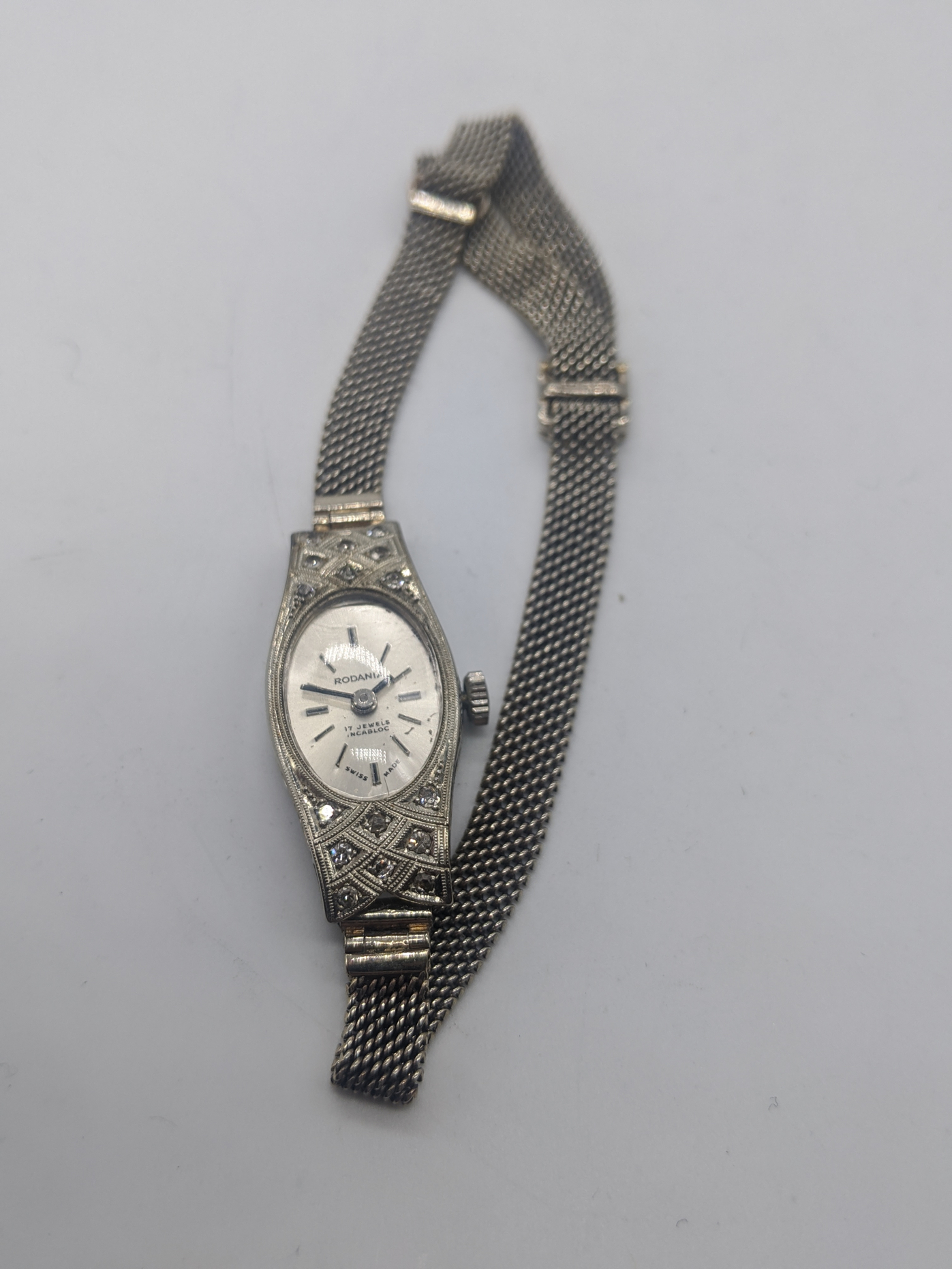 A Rodania ladies wristwatch with 18ct white gold case