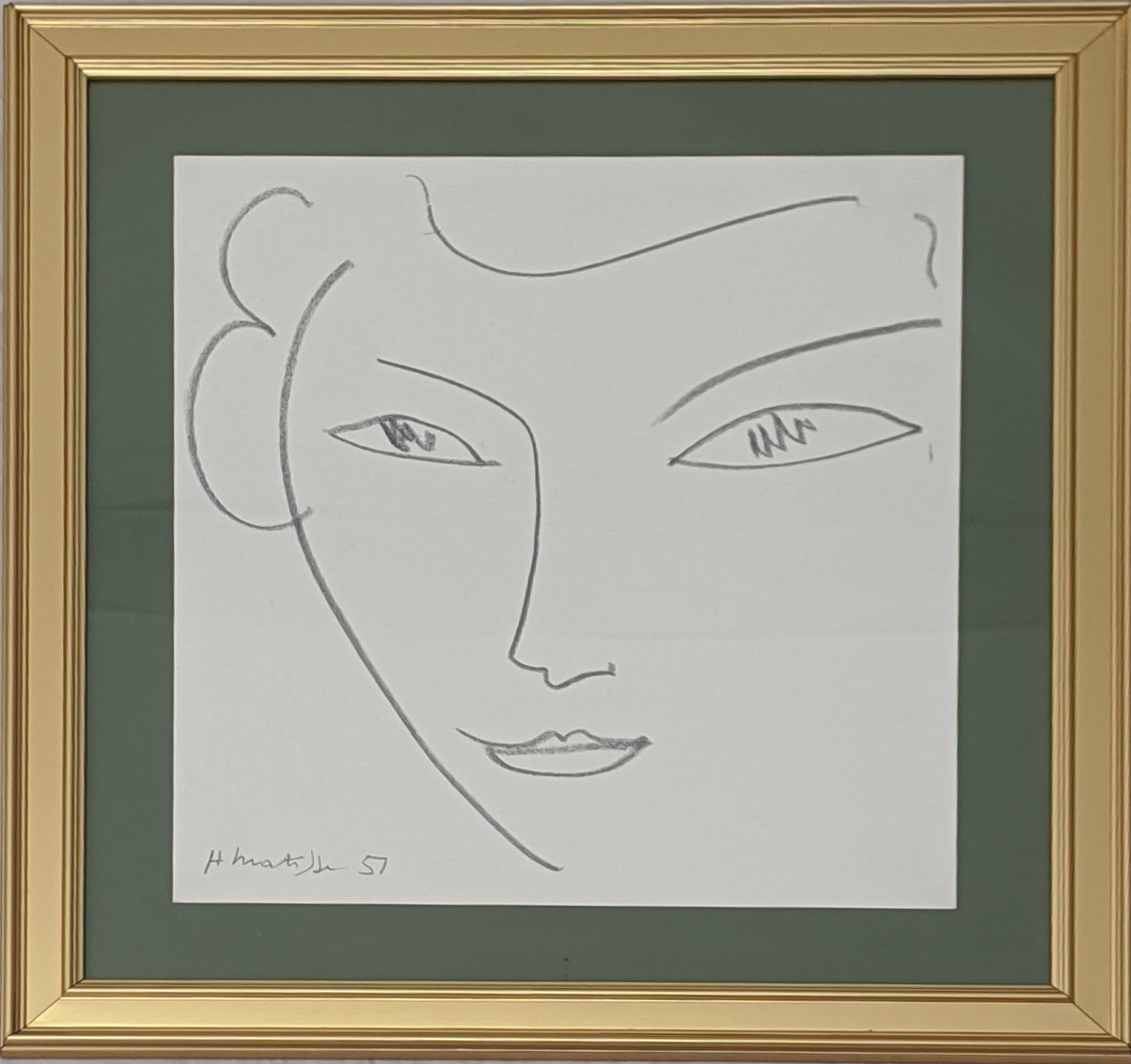 Henri Matisse (1869-1954), Portrait of a lady, lithograph, signed within the plate, unframed, H31.