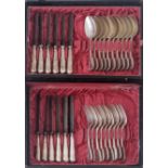 A canteen of silver plated cutlery, stamped Geislingen 90