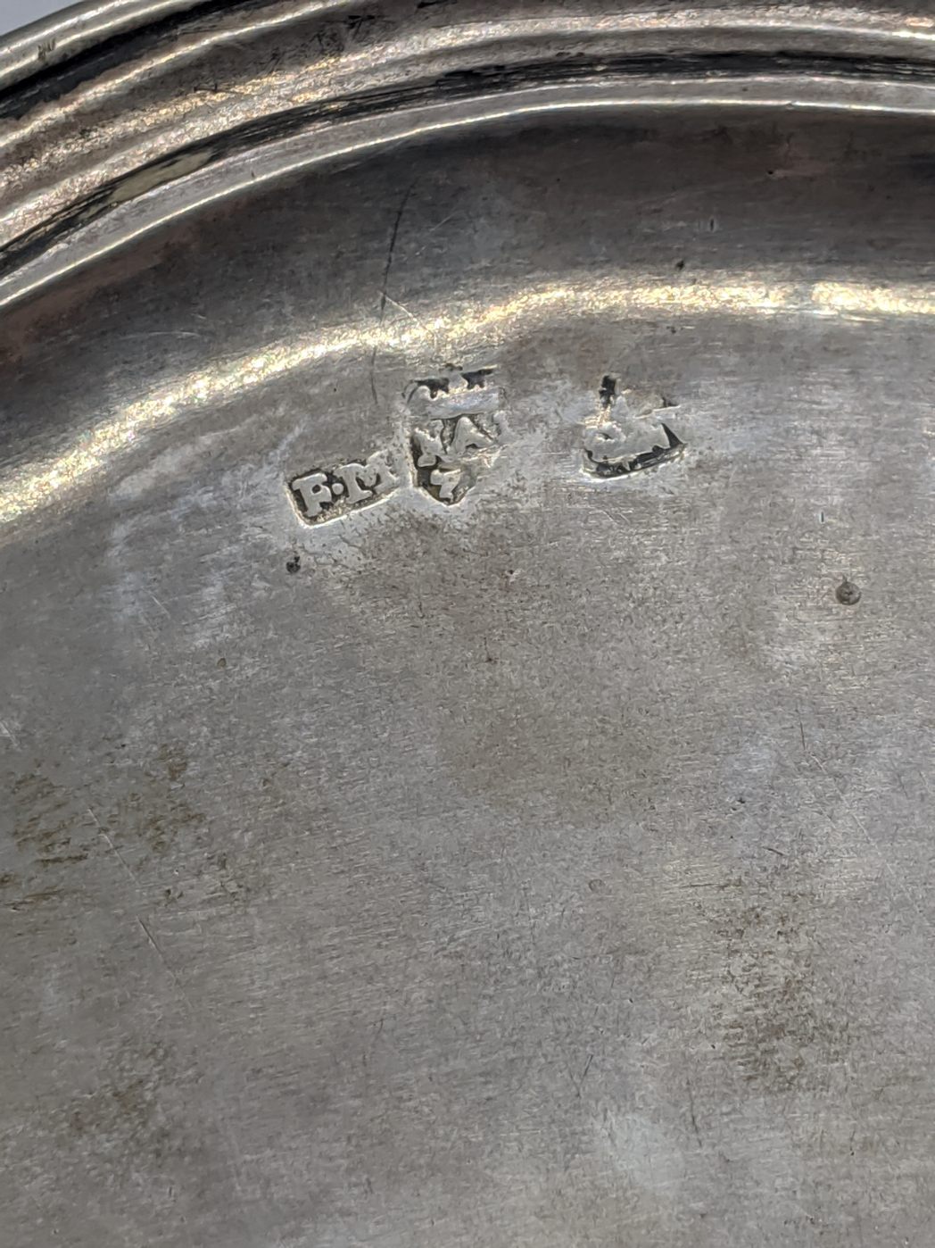 An early Maltese silver tazza, late 18th century, marks to the top, underside of top and to foot - Image 2 of 13