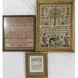 Three 19th century samplers