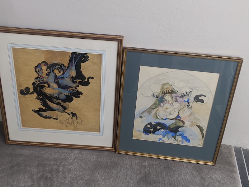 A collection of signed lithographs by Shane Weare and two Katie Blackmore paintings - Image 5 of 5