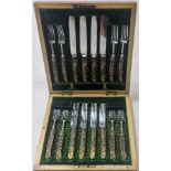 Set of six Japanese cutlery