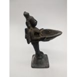 An early Indian bronze temple statue, H.13cm