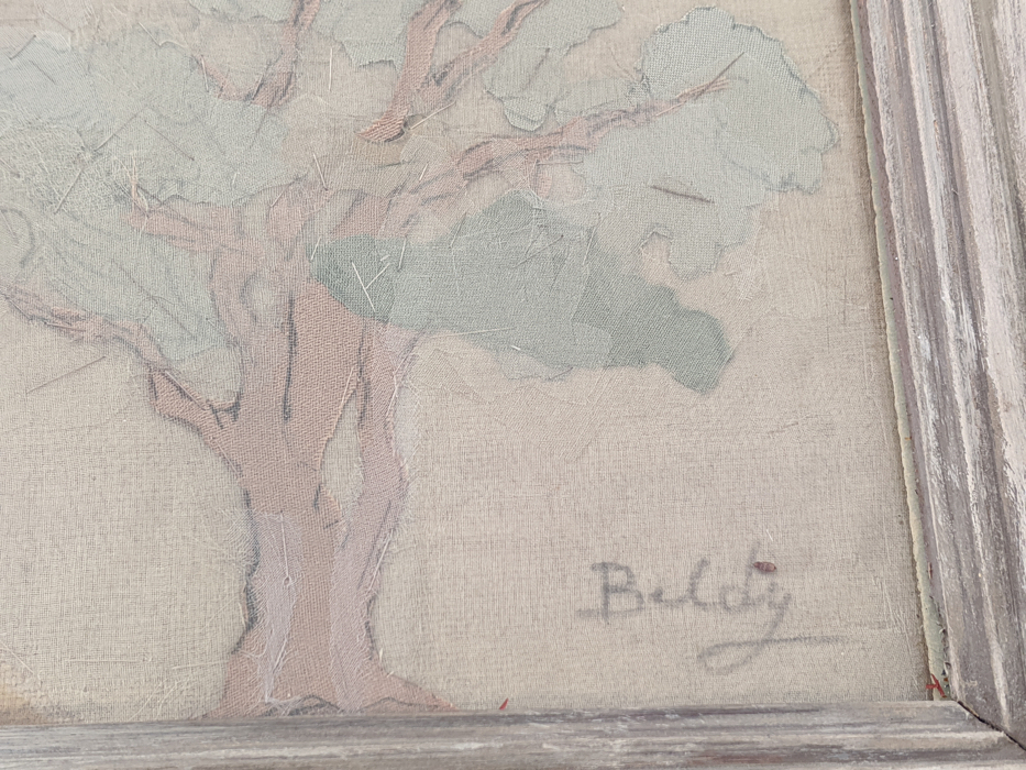 Mabel Maugham Beldy (early 20th century British), a landscape scene, mixed media, signed in pen - Image 2 of 4