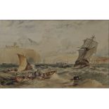 Three 19th century maritime watercolours