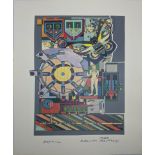 Eduardo Paolozzi (1924-2005), Brazil, screenprint, signed and dated 1988 within the print, H.28cm