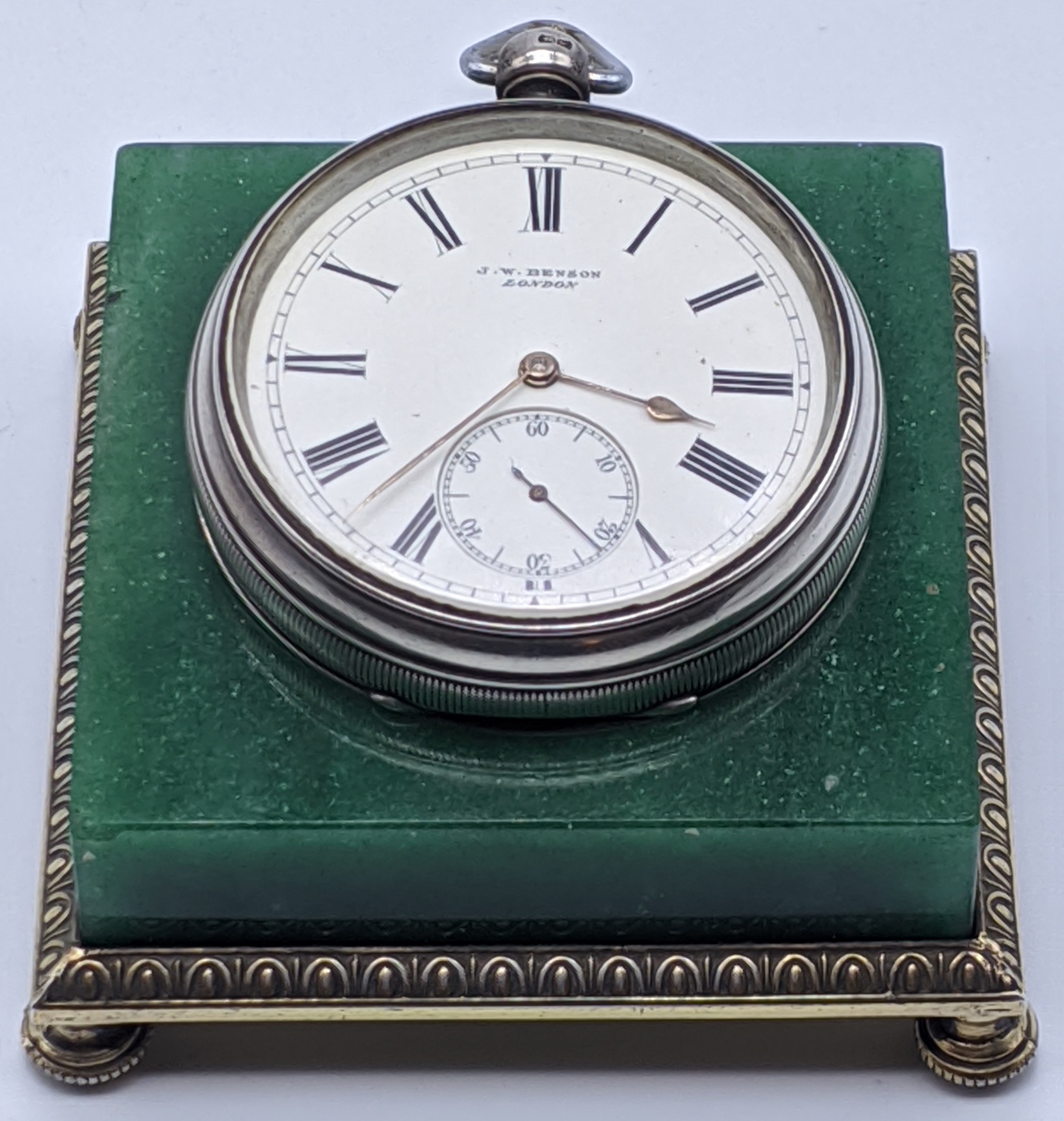 J.W.Benson of London, a Victorian silver pocket watch, roman numerals and subsidiary dial,